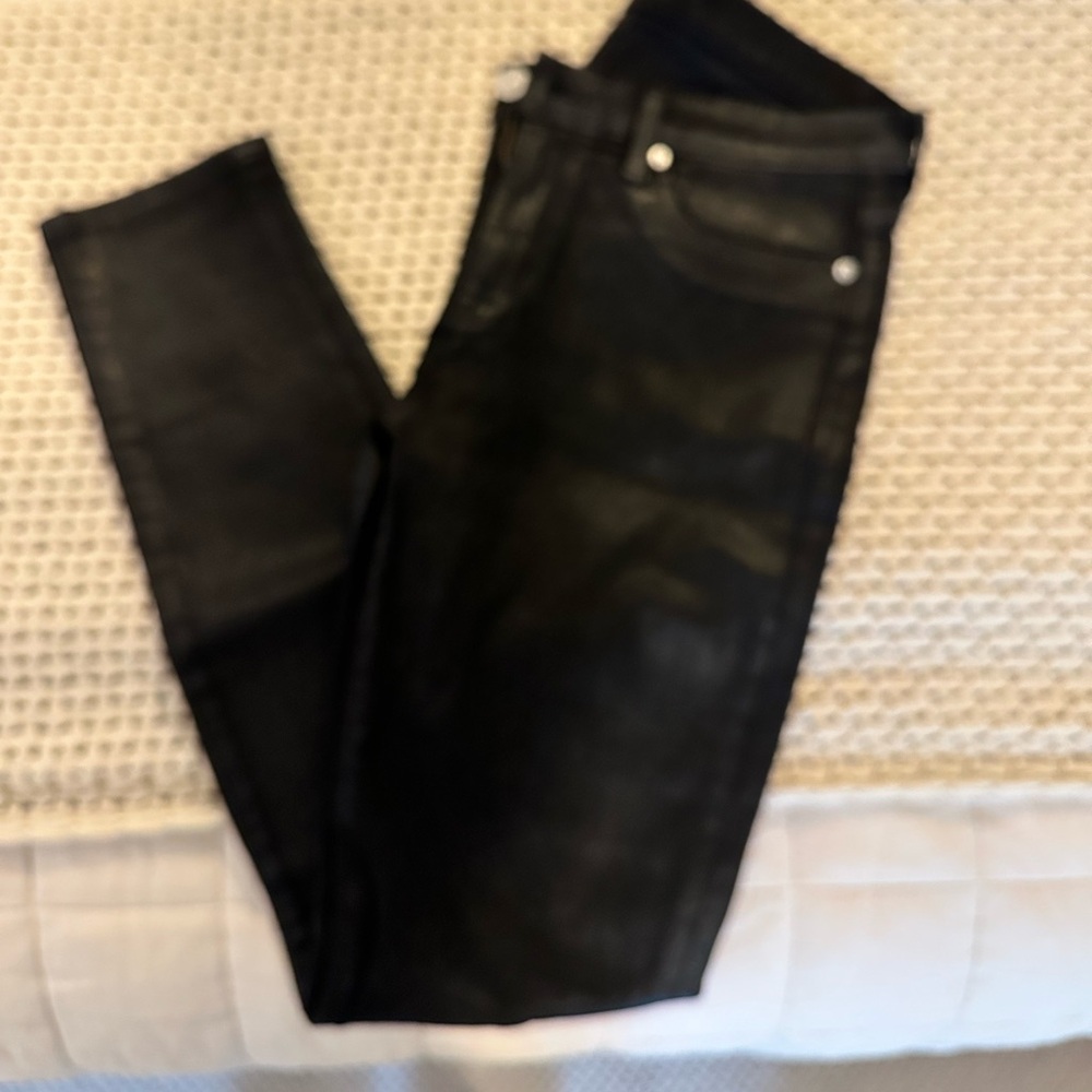 Hudson black coated skinny jeans size 29 - Picture 2 of 2